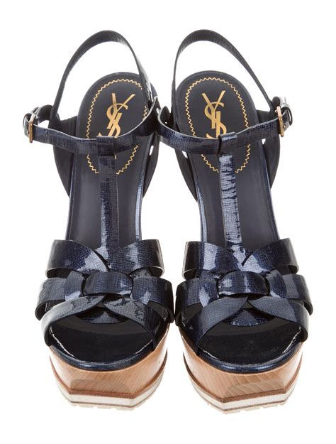 ysl sandals tribute|ysl tribute platform sandals.